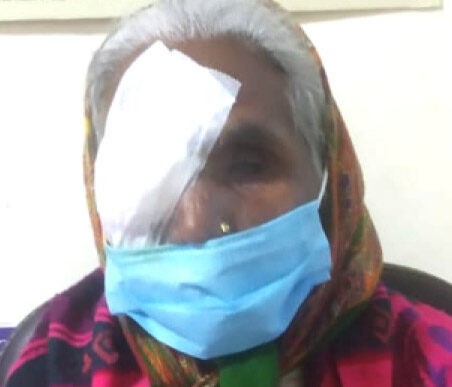 A patient treated under Mission Gift of Sight