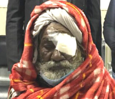 A patient treated under Mission Gift of Sight