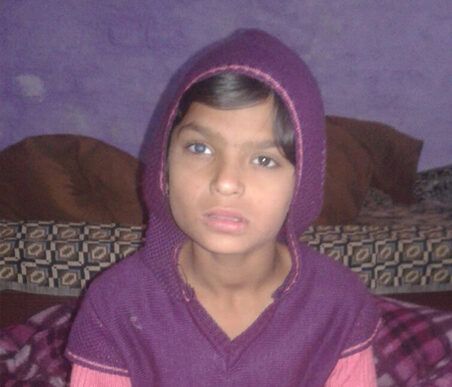 A patient treated under Mission Gift of Sight