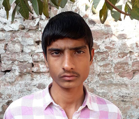 A patient treated under Mission Gift of Sight